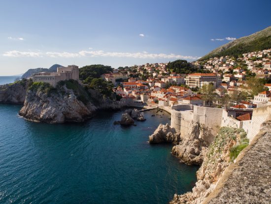 View of the Old Town and walls of Dubrovnik