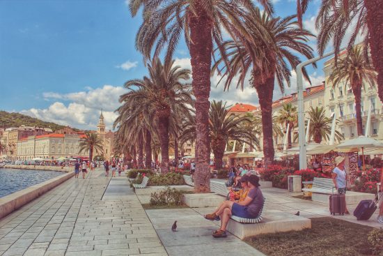 The Riva Promenade in Split.