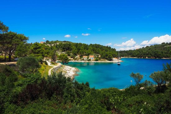 One of the many crystal clear bays in Losinj in the northern Adriatic sea. Photo credit: Ante Hamersmit