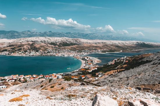 The unusual yet striking and lunar-like landscape on the island of Pag. Photo credit: Mate Melega