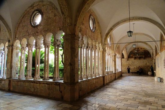 Inside the Franciscan Church and Monastery in Dubrovnik