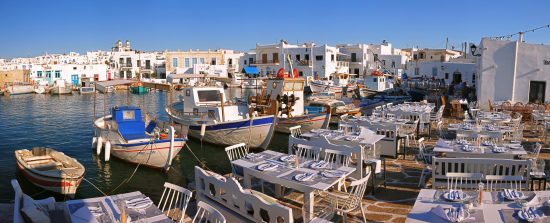 Picturesque Town of Naoussa on the island of Paros