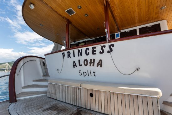 MS Princess Aloha swimming platform.