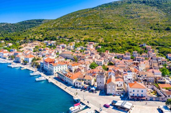 The Town of Vis is located on Vis Island, which is the furthest Croatian island from the mainland.