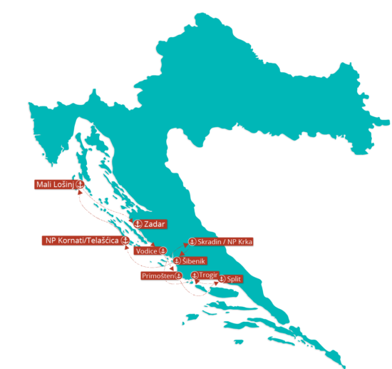 itinerary map